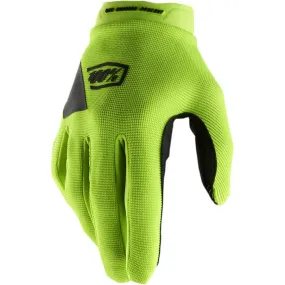 100% Women's Ridecamp Gloves - Fluo Yellow/Black