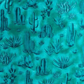 #14 Southwest Cactus Silk Scarf