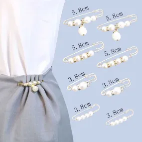 8 Pcs Safety Pins Buckle Waist Pants Garment Apparel Accessories