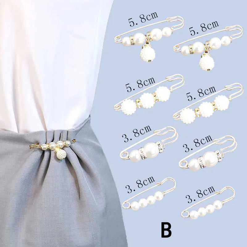 8 Pcs Safety Pins Buckle Waist Pants Garment Apparel Accessories