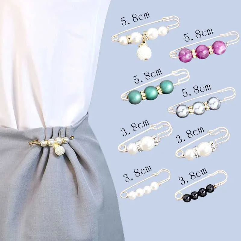 8 Pcs Safety Pins Buckle Waist Pants Garment Apparel Accessories