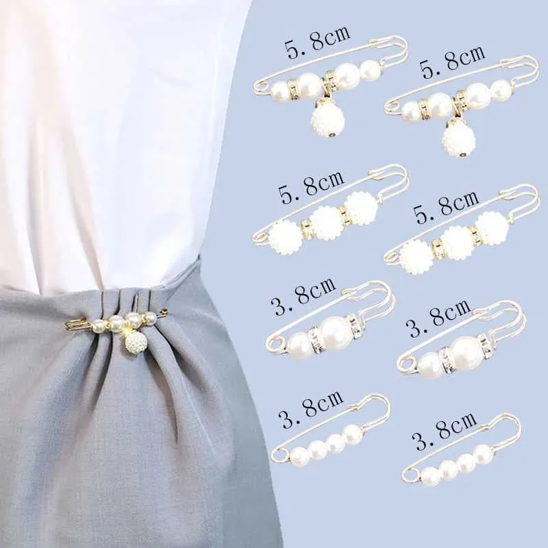 8 Pcs Safety Pins Buckle Waist Pants Garment Apparel Accessories