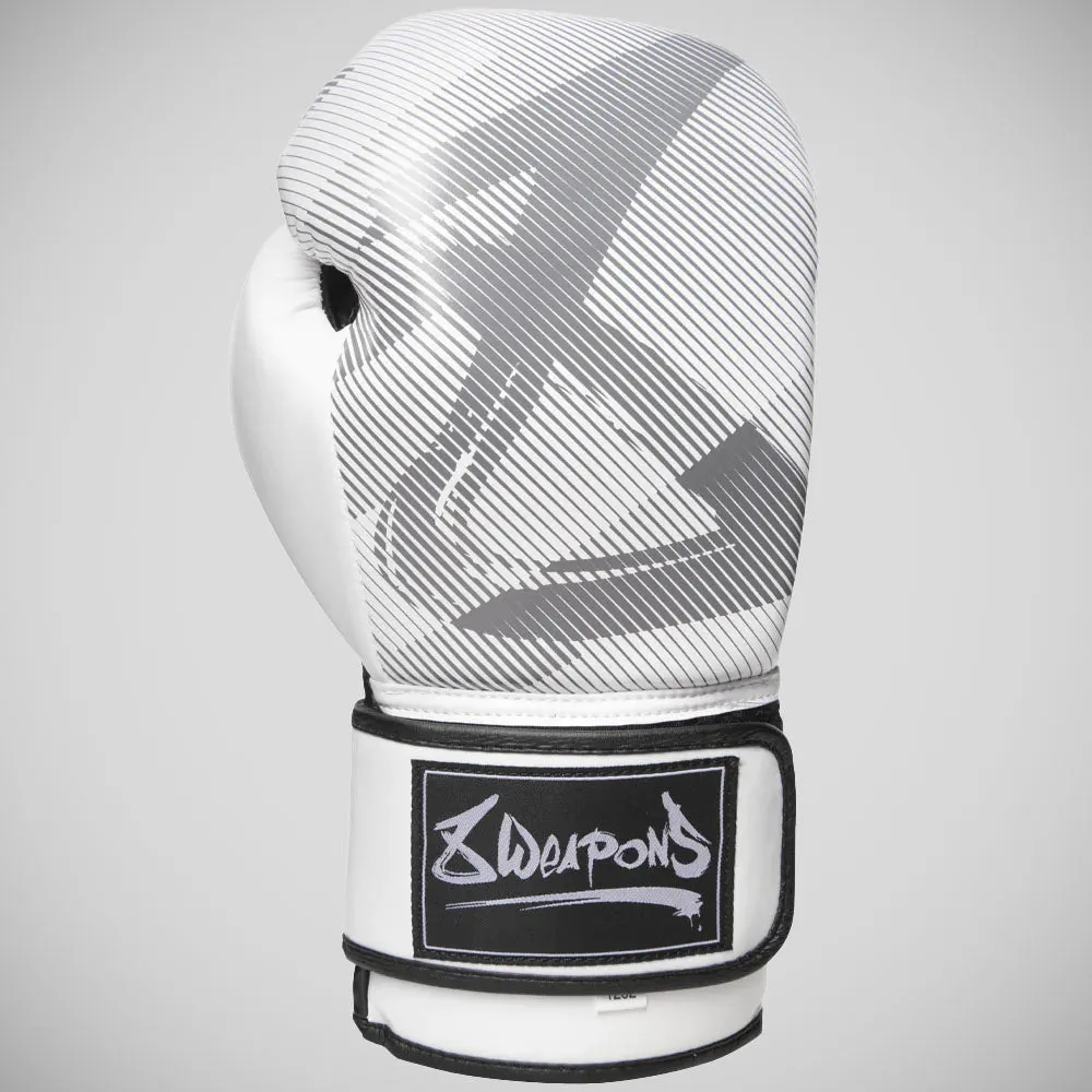 8 Weapons Hit Boxing Gloves White