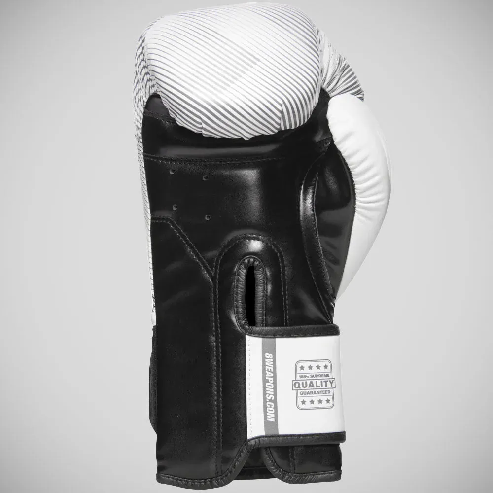 8 Weapons Hit Boxing Gloves White