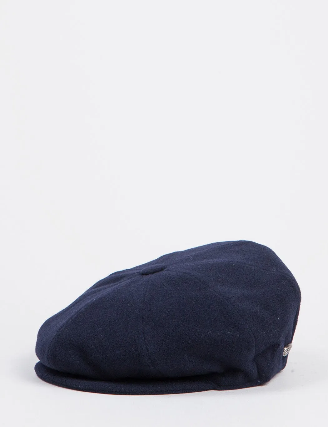 Bailey Galvin Wool Newsboy Cap - Navy Blue