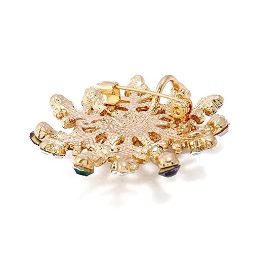 Beautiful Snowflake Brooch 1.8in1.8in it's the Best Gift for Christmas and Gorgeous Design You Deserve it