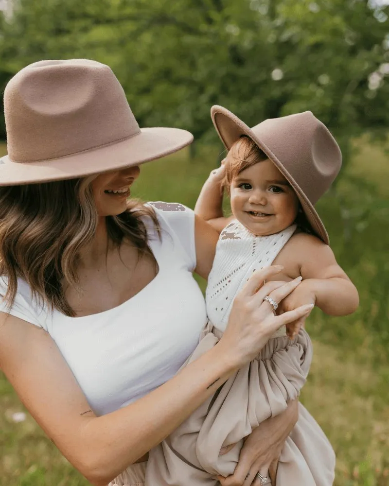 Bordeaux Flat Brim Hats