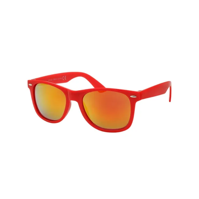 Bright Colored Frame Mirrored Sunglasses