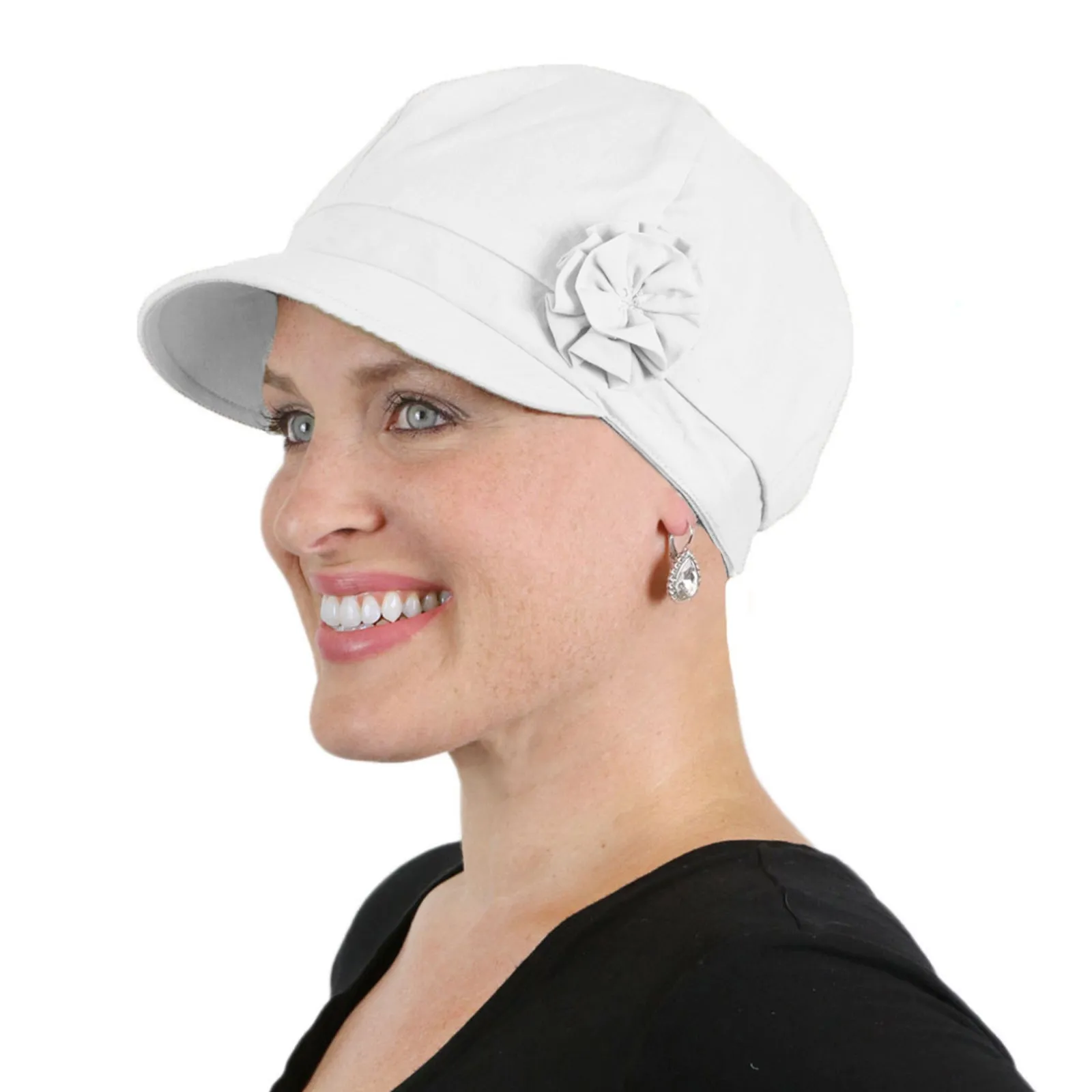 Brighton Newsboy Cap for Chemo Patients Women 100% Cotton 50  UPF