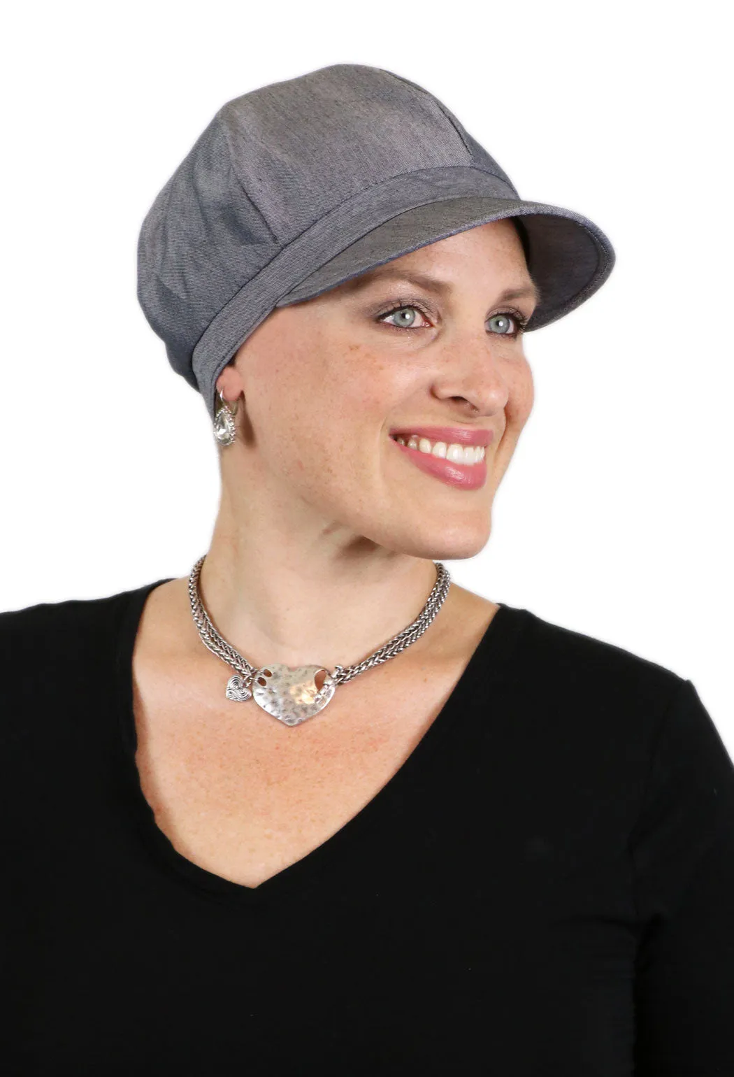 Brighton Newsboy Cap for Chemo Patients Women 100% Cotton 50  UPF