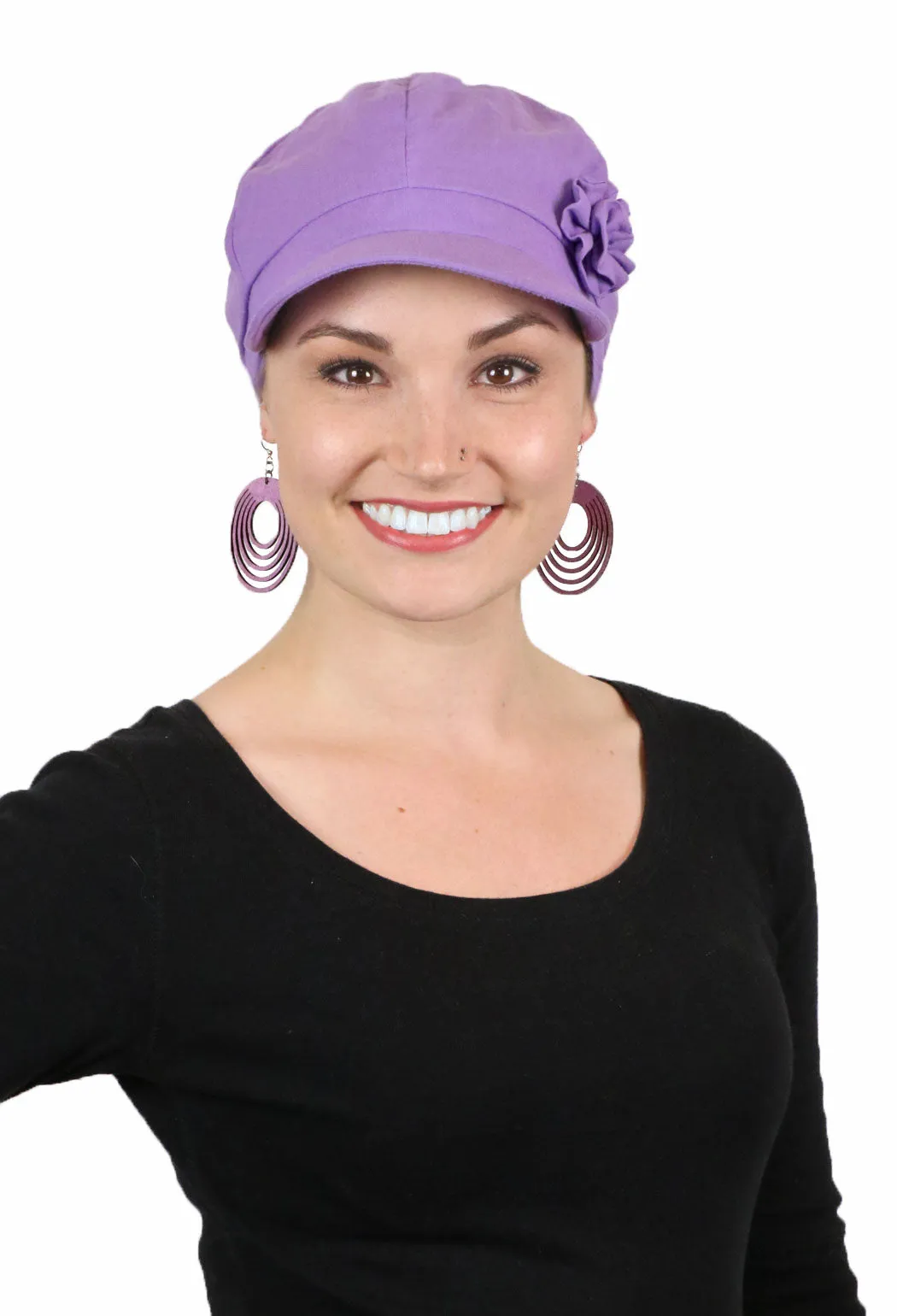 Brighton Newsboy Cap for Chemo Patients Women 100% Cotton 50  UPF