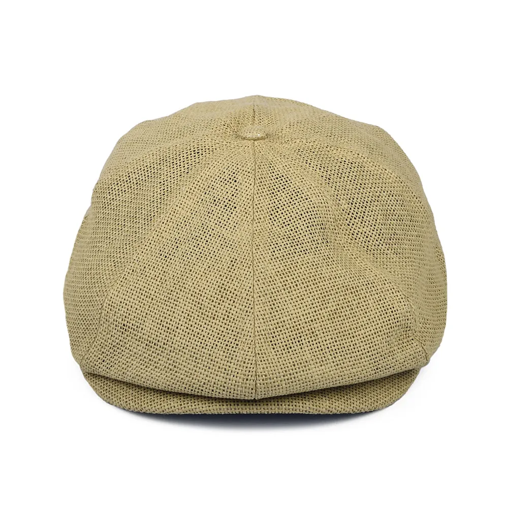 Brixton Hats Brood Lightweight X Snap Straw Newsboy Cap - Natural