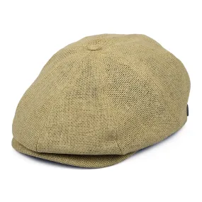 Brixton Hats Brood Lightweight X Snap Straw Newsboy Cap - Natural