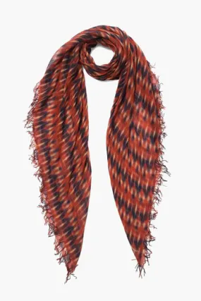 Chan Luu- Cashmere and Silk Scarf-Tie Dye- Red