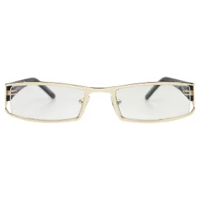 CHULO Bayonetta-Style Rectangular Clear Glasses