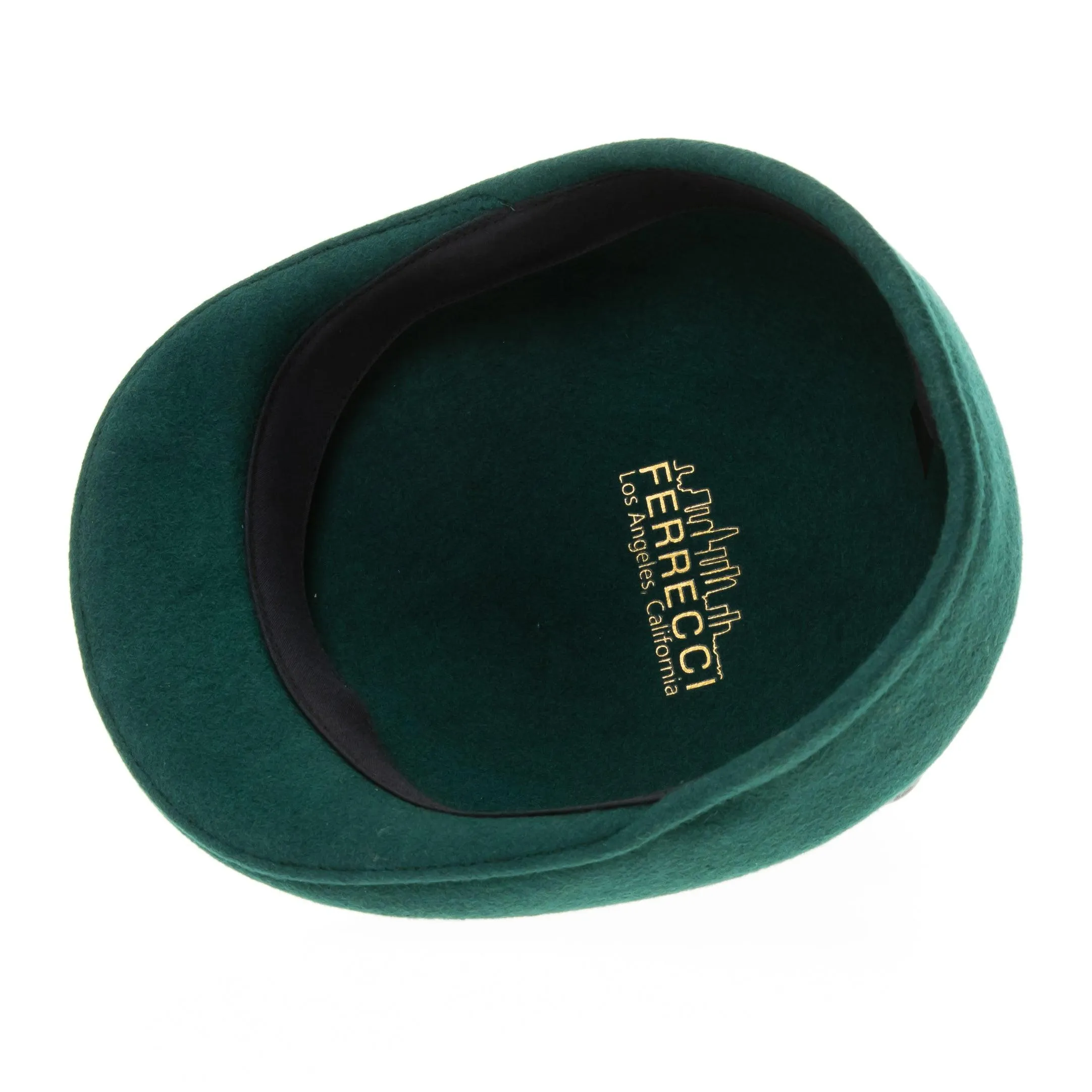 Classic Premium Wool Hunter Green English Hat