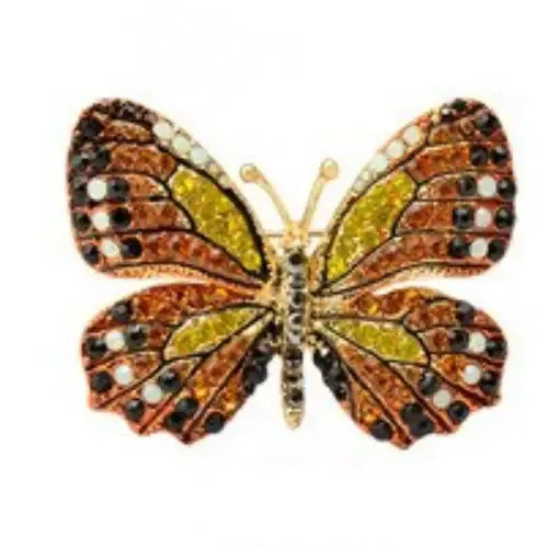 Colorful Butterfly Crystal Rhinestone Pin