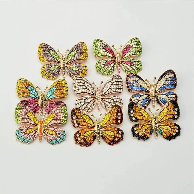 Colorful Butterfly Crystal Rhinestone Pin