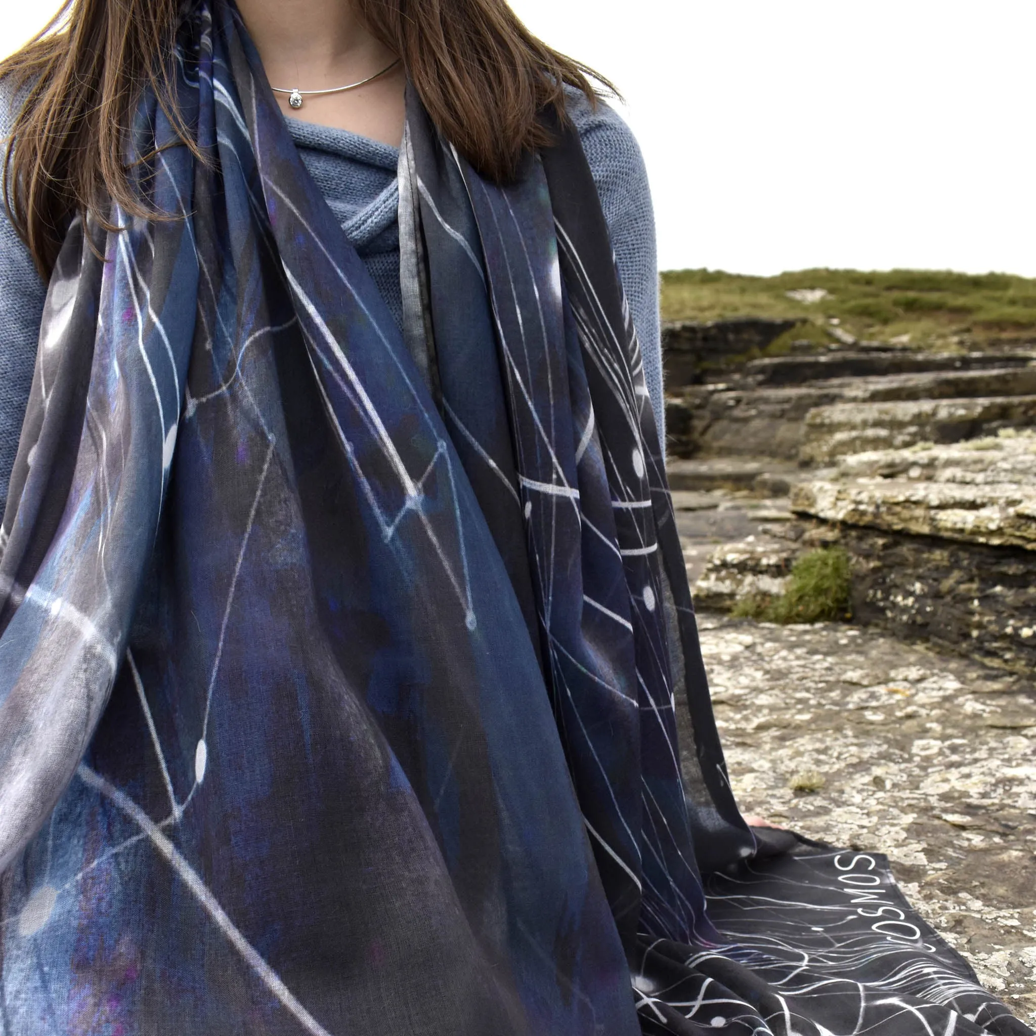 Cosmos Silk Scarf