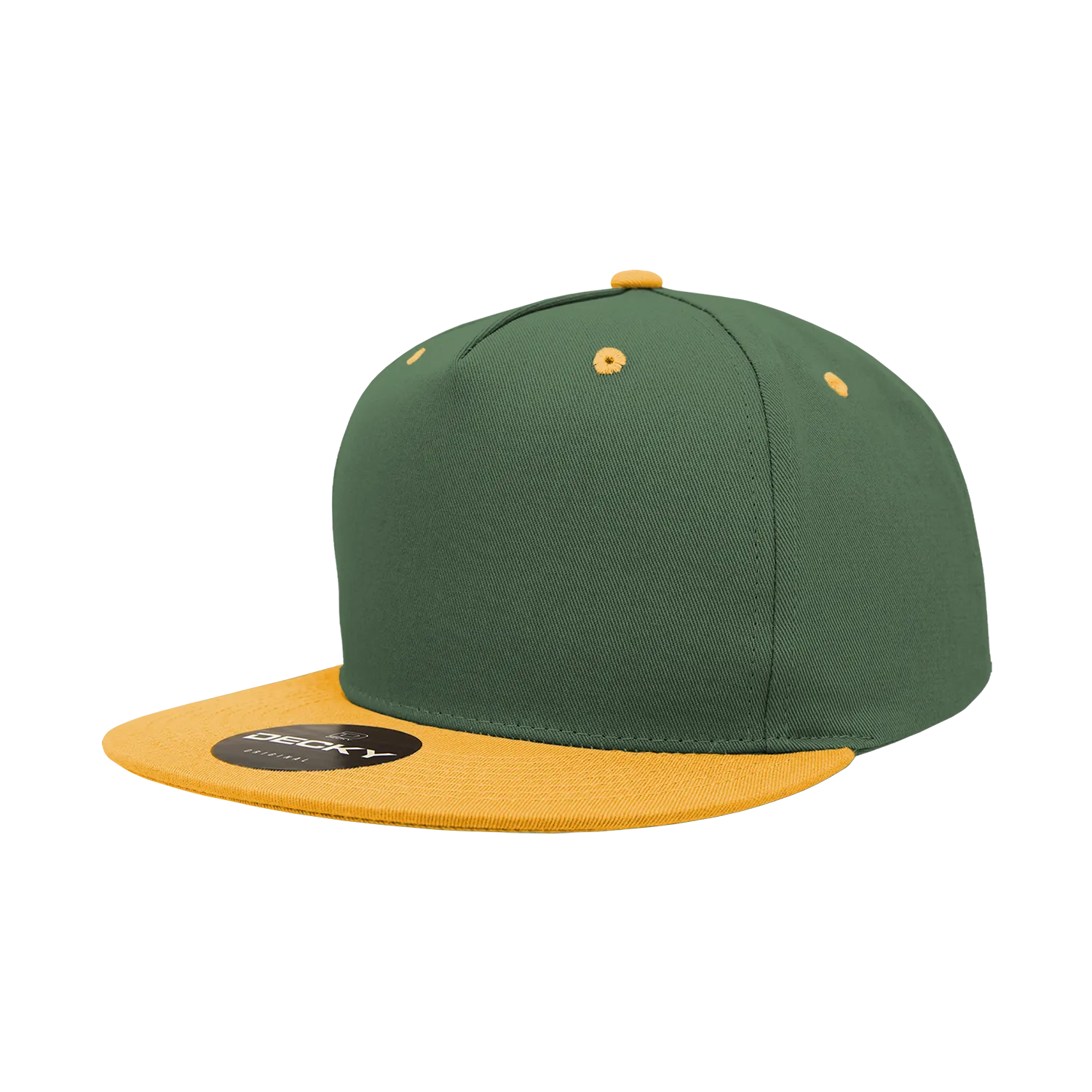 Decky 1064 5 Panel Flat Bill, Cotton Snapback Hat