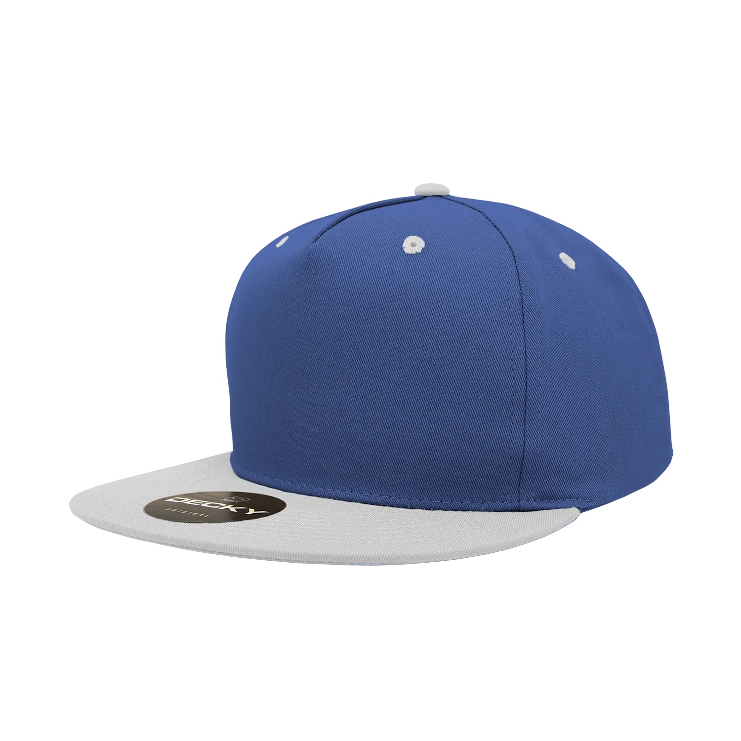 Decky 1064 5 Panel Flat Bill, Cotton Snapback Hat