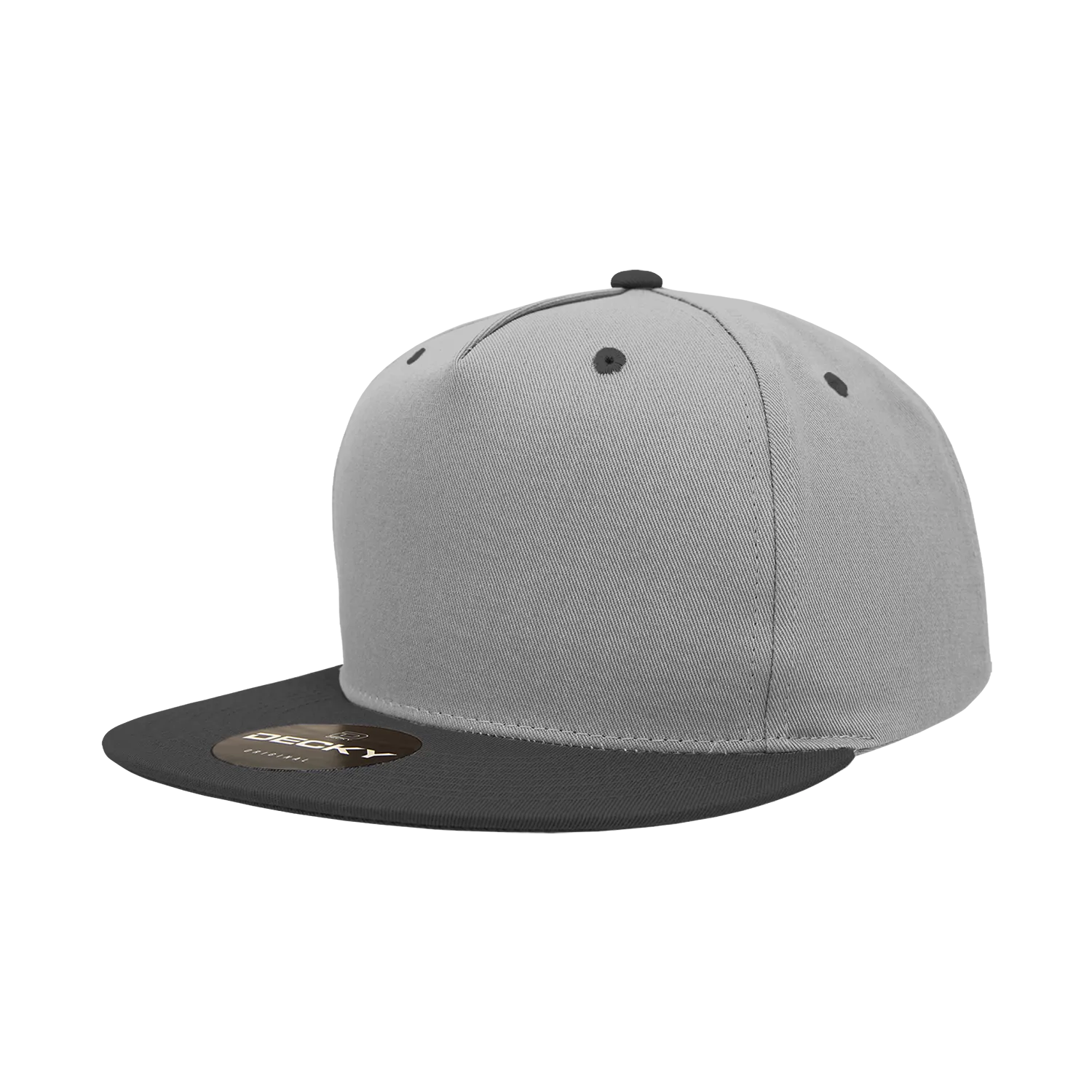 Decky 1064 5 Panel Flat Bill, Cotton Snapback Hat