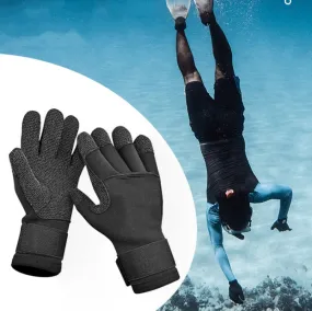 DIVESTAR 5mm Non-slip Wear-resistant Gloves Stab-resistant Diving Gloves, Size: S