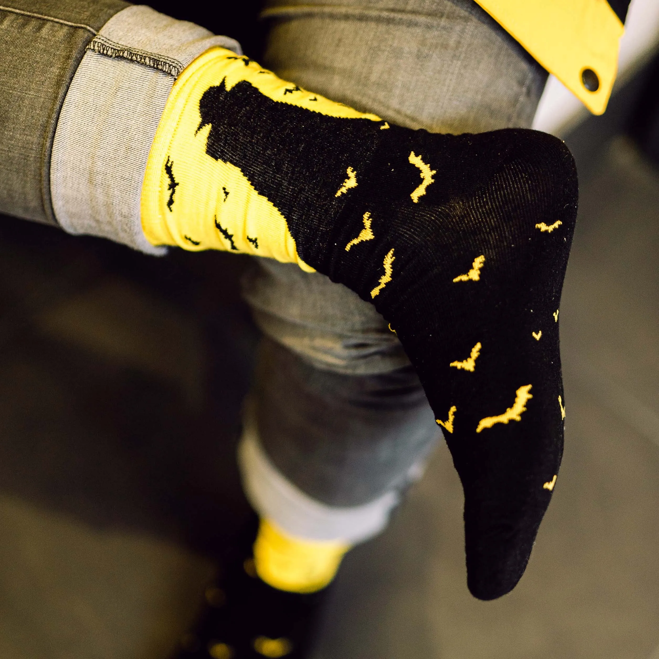 Dracula Printed Crew Length Socks