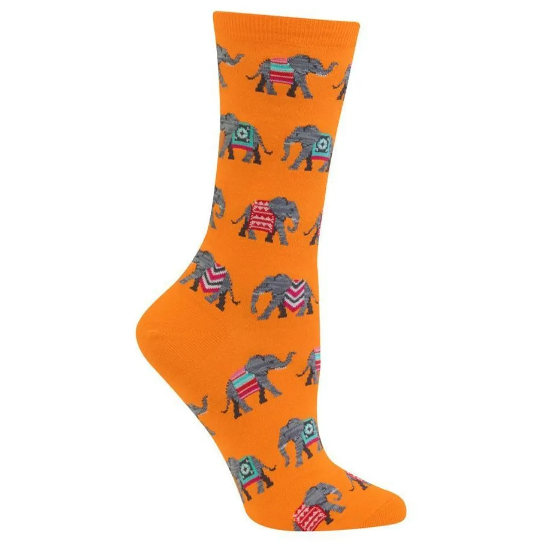 Elephant Socks Women's Crew Sock