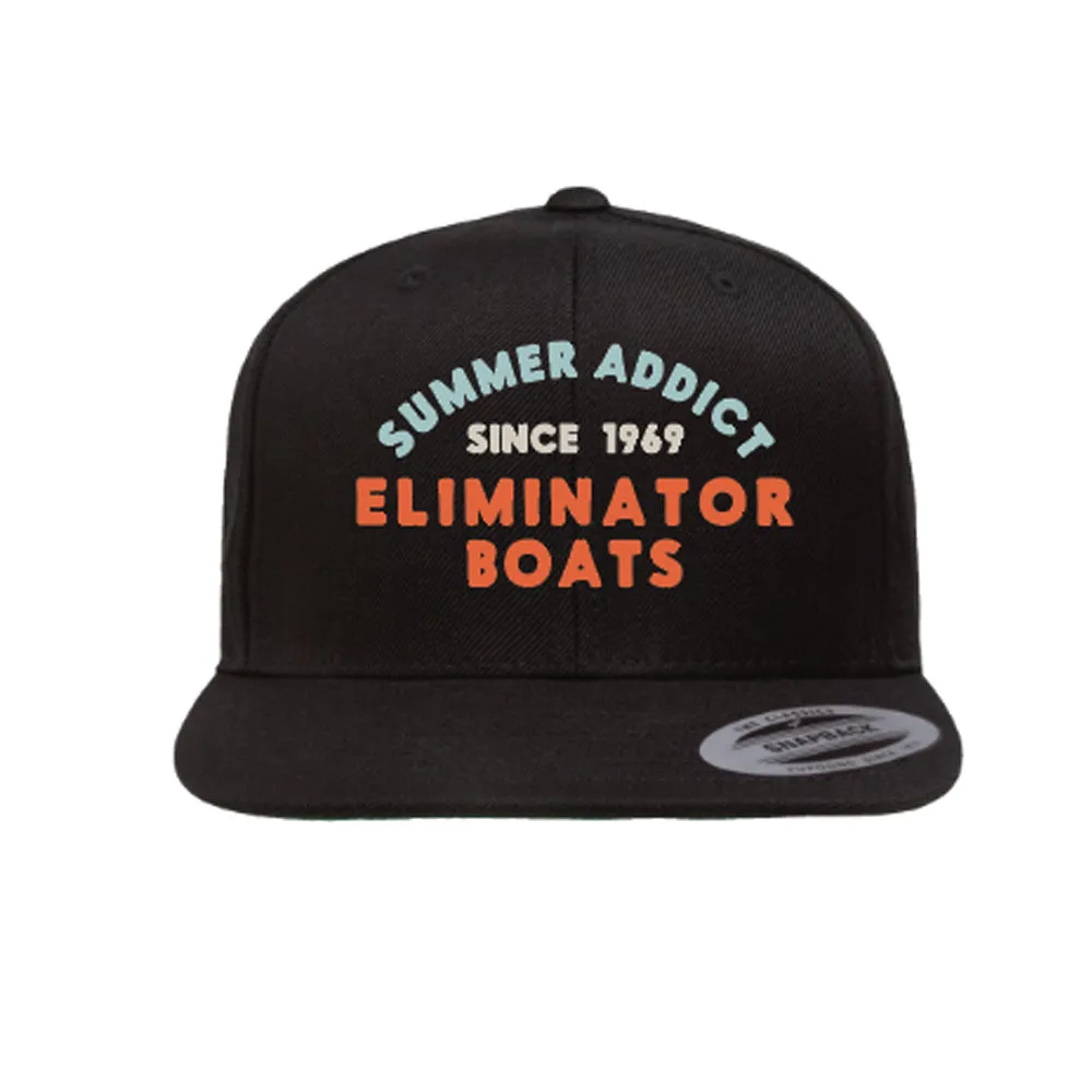 Eliminator Boats Summer Addict Flat Bill Snapback Hat