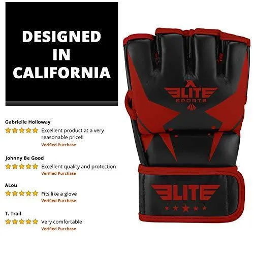 Elite Sports MMA UFC Gloves for Men, Women, and Kids, Best Mixed Martial Arts Sparring Training Grappling Fighting Gloves