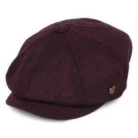 Failsworth Hats Alfie Melton Newsboy Cap - Merlot