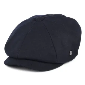 Failsworth Hats Alfie Melton Newsboy Cap - Navy Blue