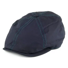 Failsworth Hats Hudson Dry Wax Newsboy Cap - Navy Blue