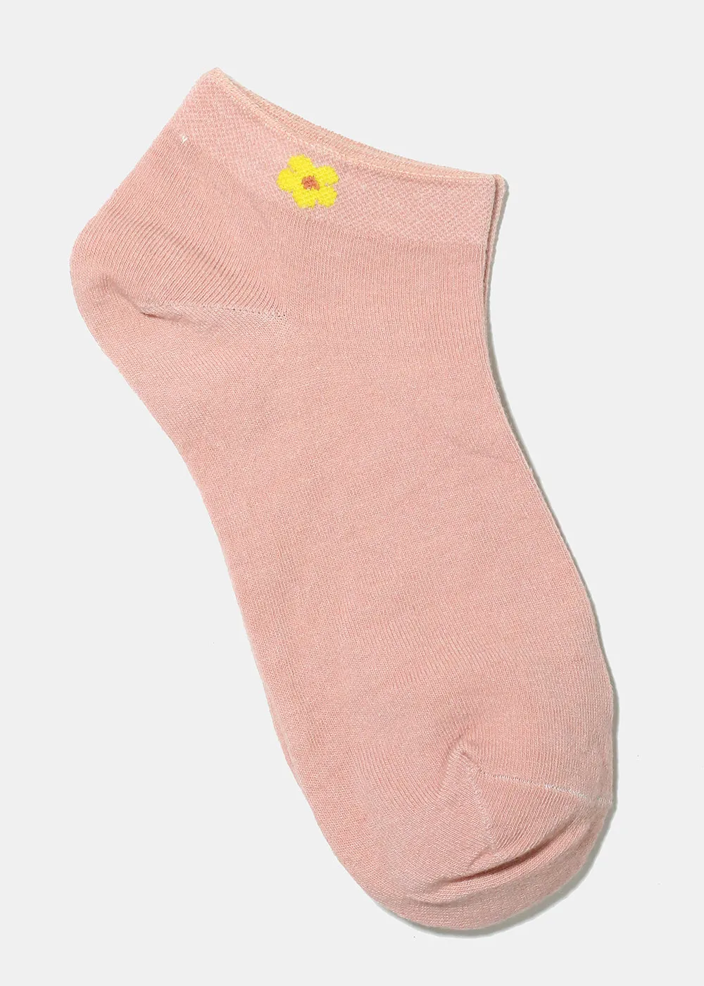 Flower Print Low Cut Socks