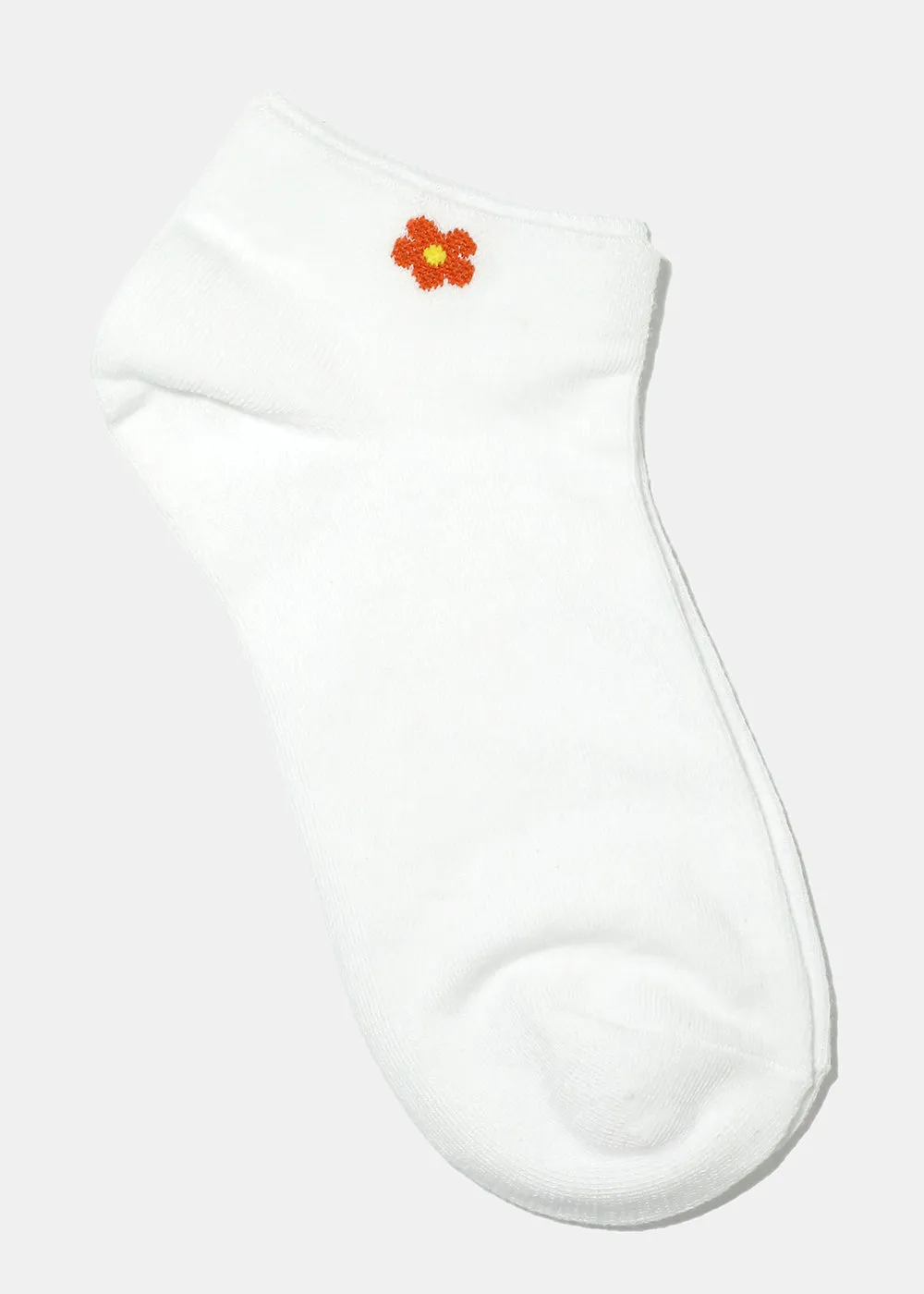 Flower Print Low Cut Socks