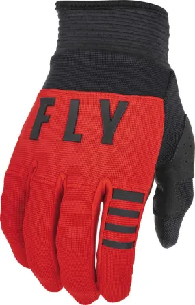 Fly Racing F-16 youth motocross gloves, red/black