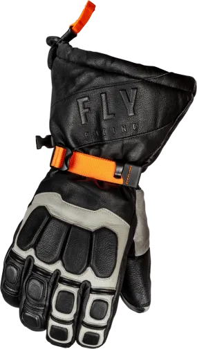 Fly Racing Glacier Gloves Black/Grey/Orange