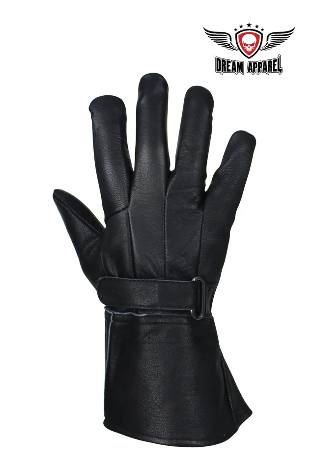 Full Finger Deer Skin Motorcycle Gloves