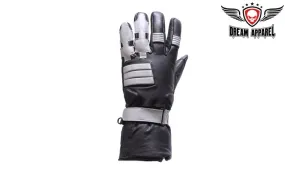 Full Finger Motorcycle Gloves With Gel & Velcro Strap