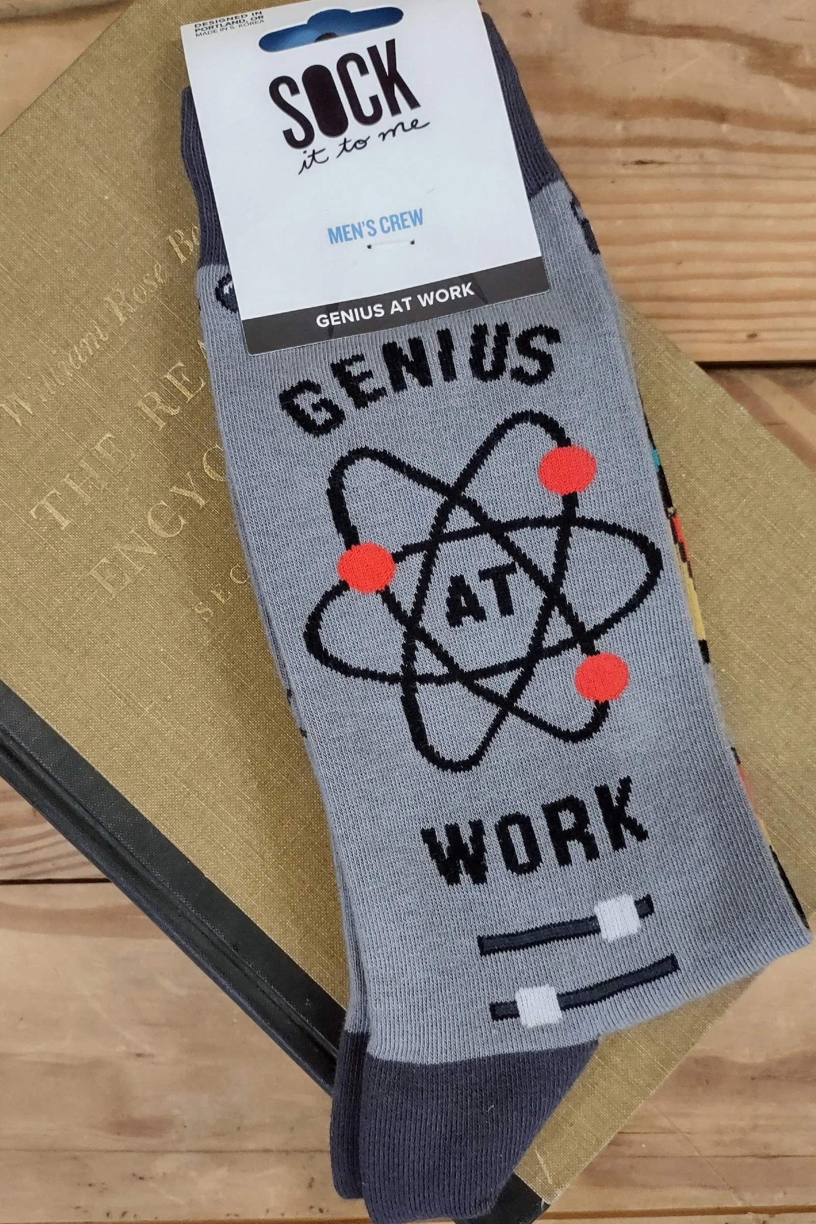 Genius at Work Men's Crew Socks