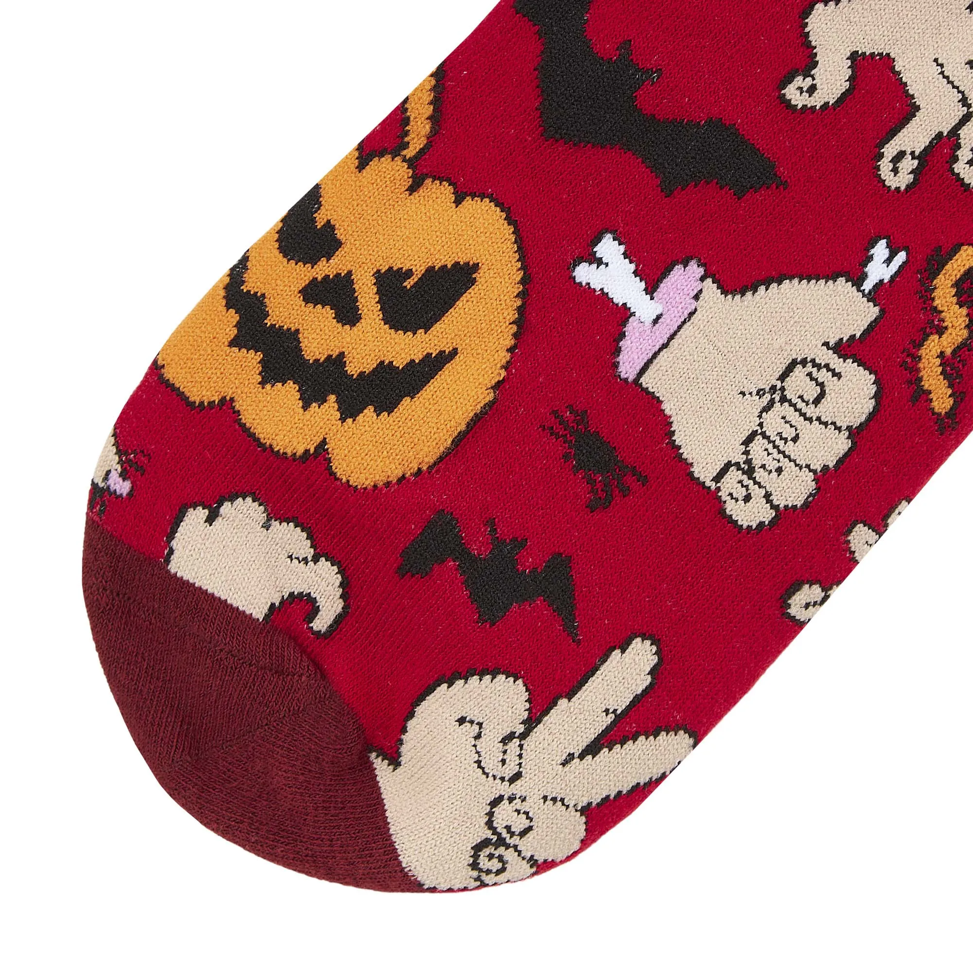 Ghoulish Printed Crew Length Socks