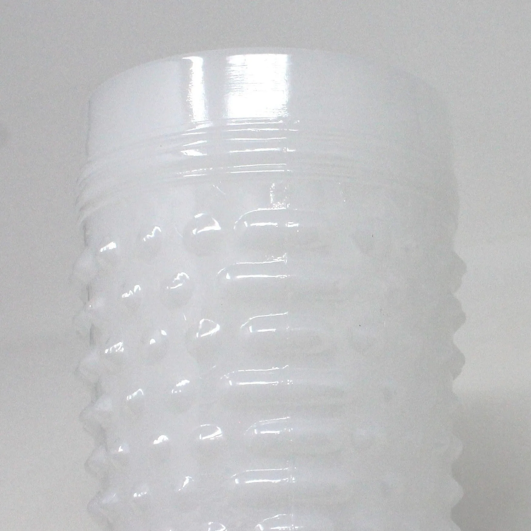 Glasses, Tumblers, Anchor Hocking, Milk Glass Hobnail, Vintage Set of 6