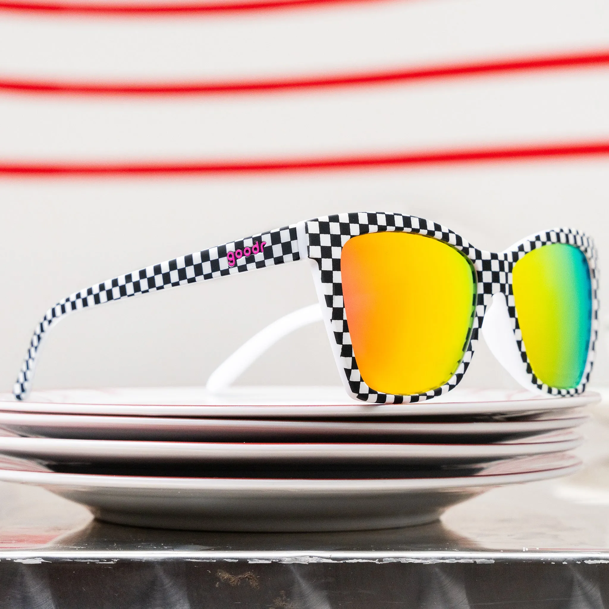 goodr POP G Sunglasses - Server With a Checkered Past