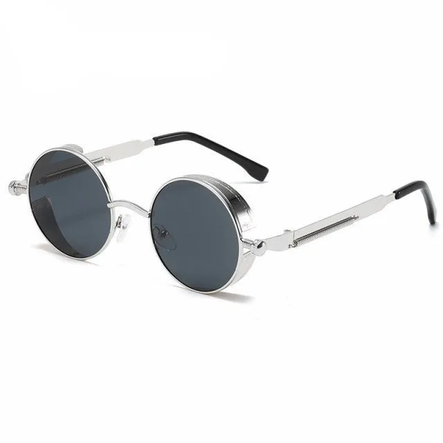 Gusaino Metal Steampunk Sunglasses