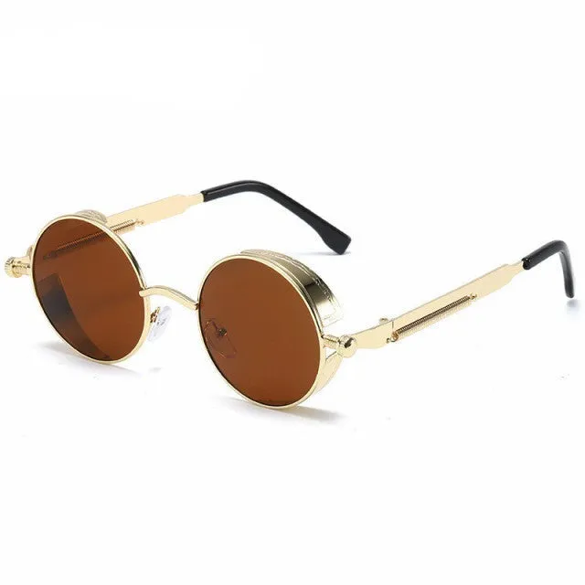 Gusaino Metal Steampunk Sunglasses