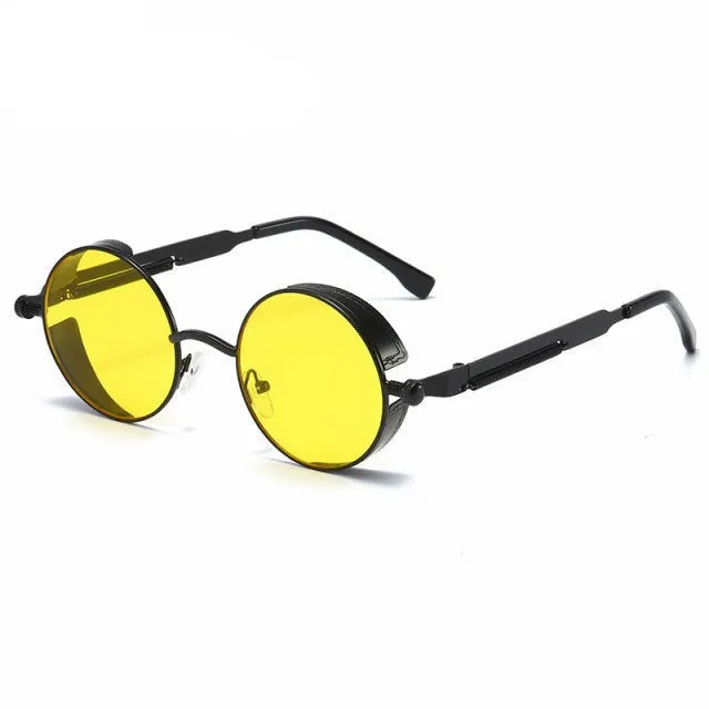 Gusaino Metal Steampunk Sunglasses