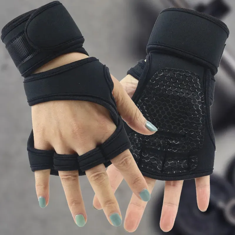 Hand Wrist Palm Protector Gloves Weightlifting Training Gloves for Men Women Fitness Sports  Cycling  Gymnastics Gym Gloves