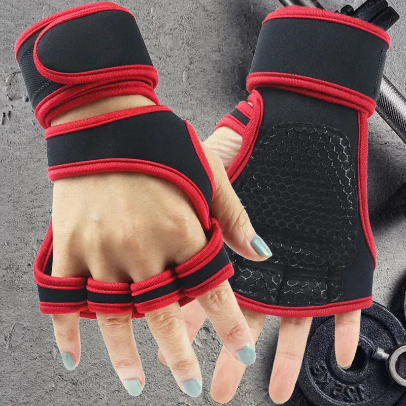 Hand Wrist Palm Protector Gloves Weightlifting Training Gloves for Men Women Fitness Sports  Cycling  Gymnastics Gym Gloves