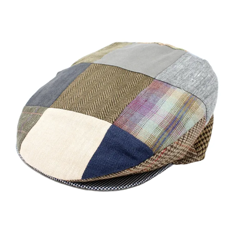 Hanna Patch Vintage Linen Cap - Patchwork